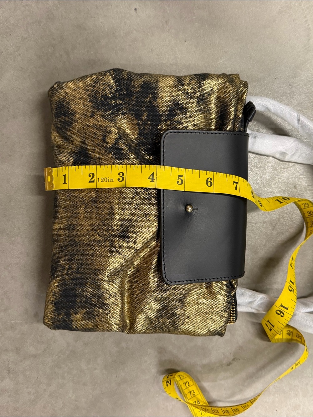 Kempton & Co - RARE - Black Gold Splatter Tote Bag - Picture 10 of 15
